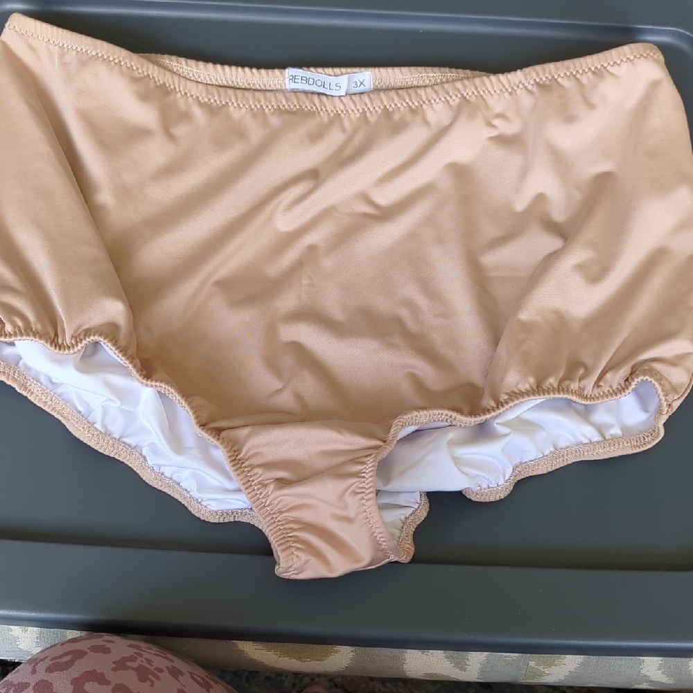 Rebdolls Gold and White Bikini Swimwear